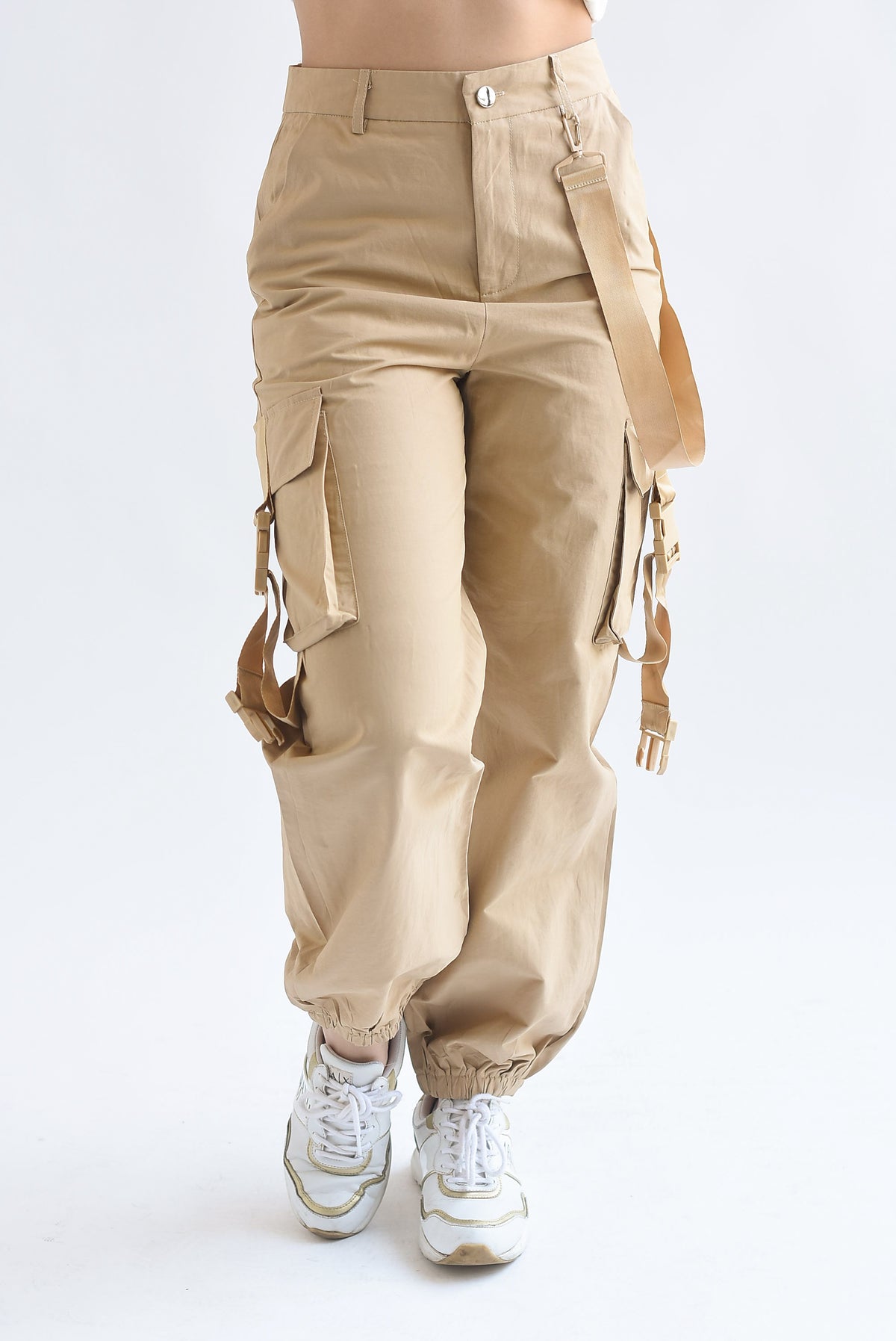 Jogger cargo cintas Kaki