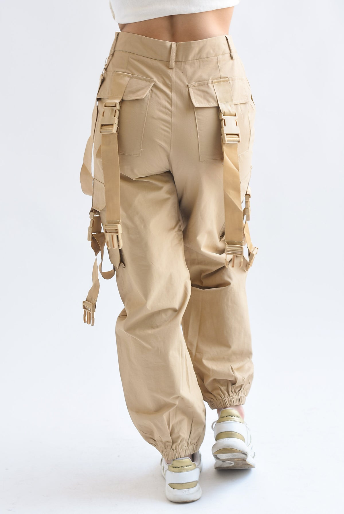 Jogger cargo cintas Kaki