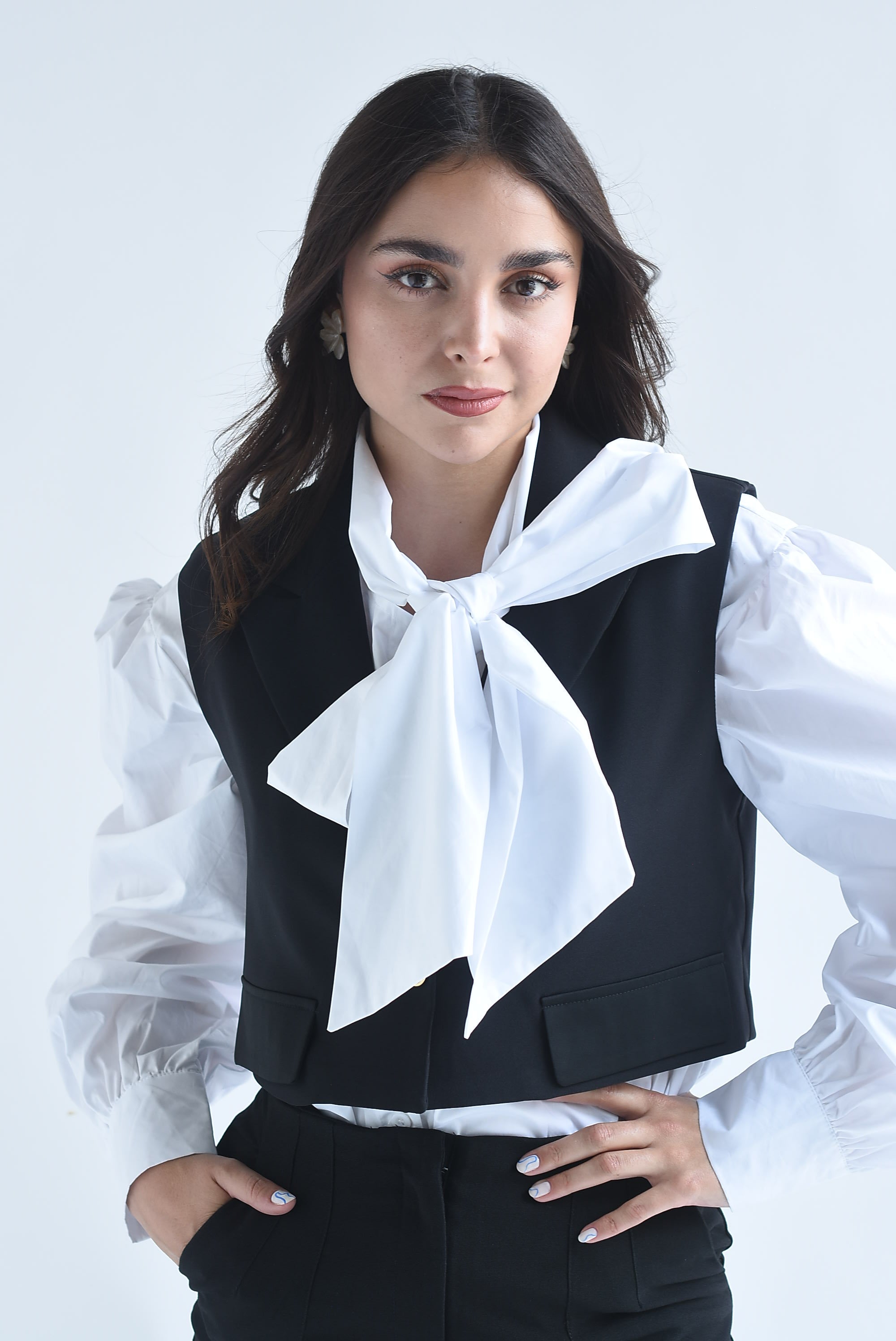Chaleco sastre crop