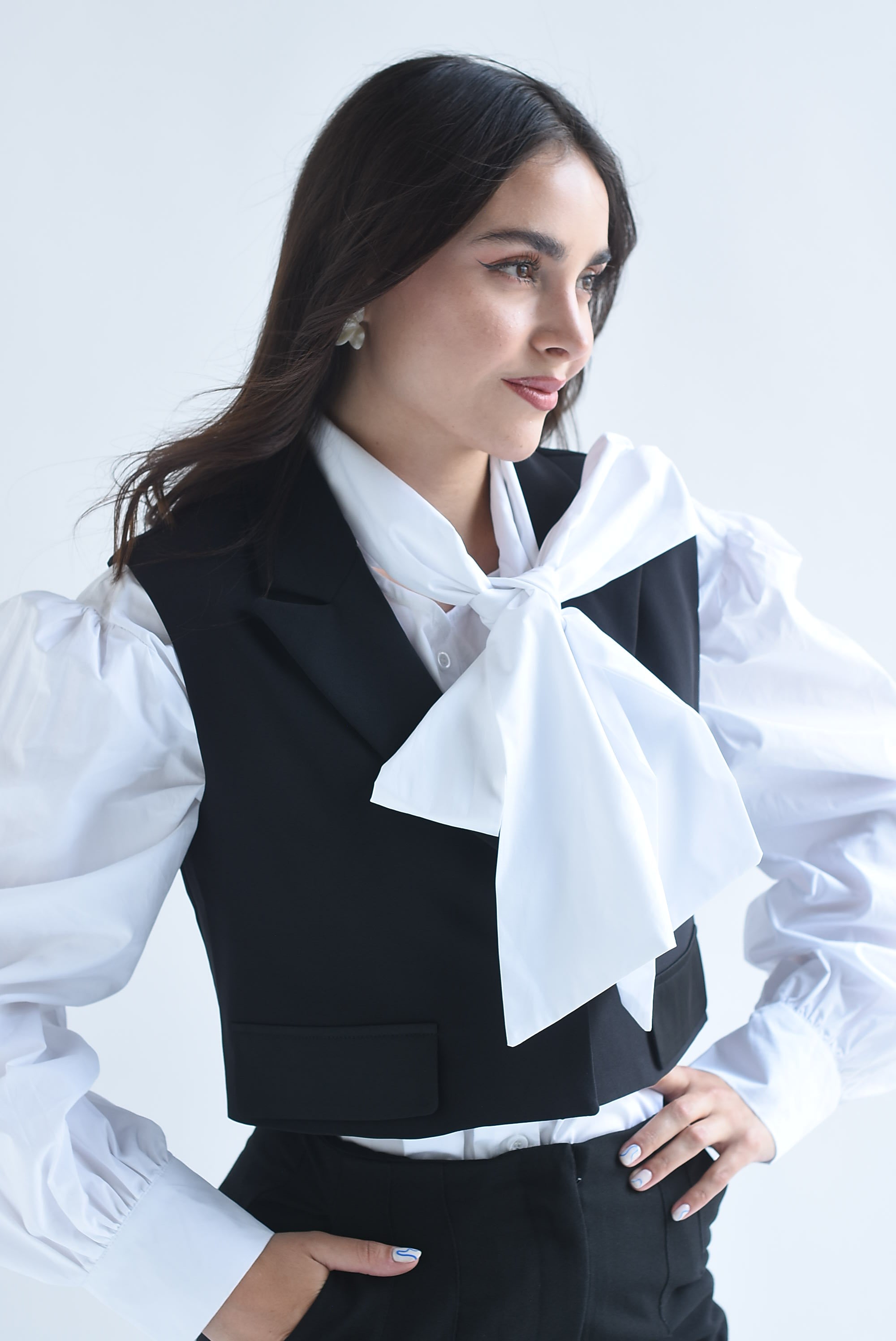 Chaleco sastre crop