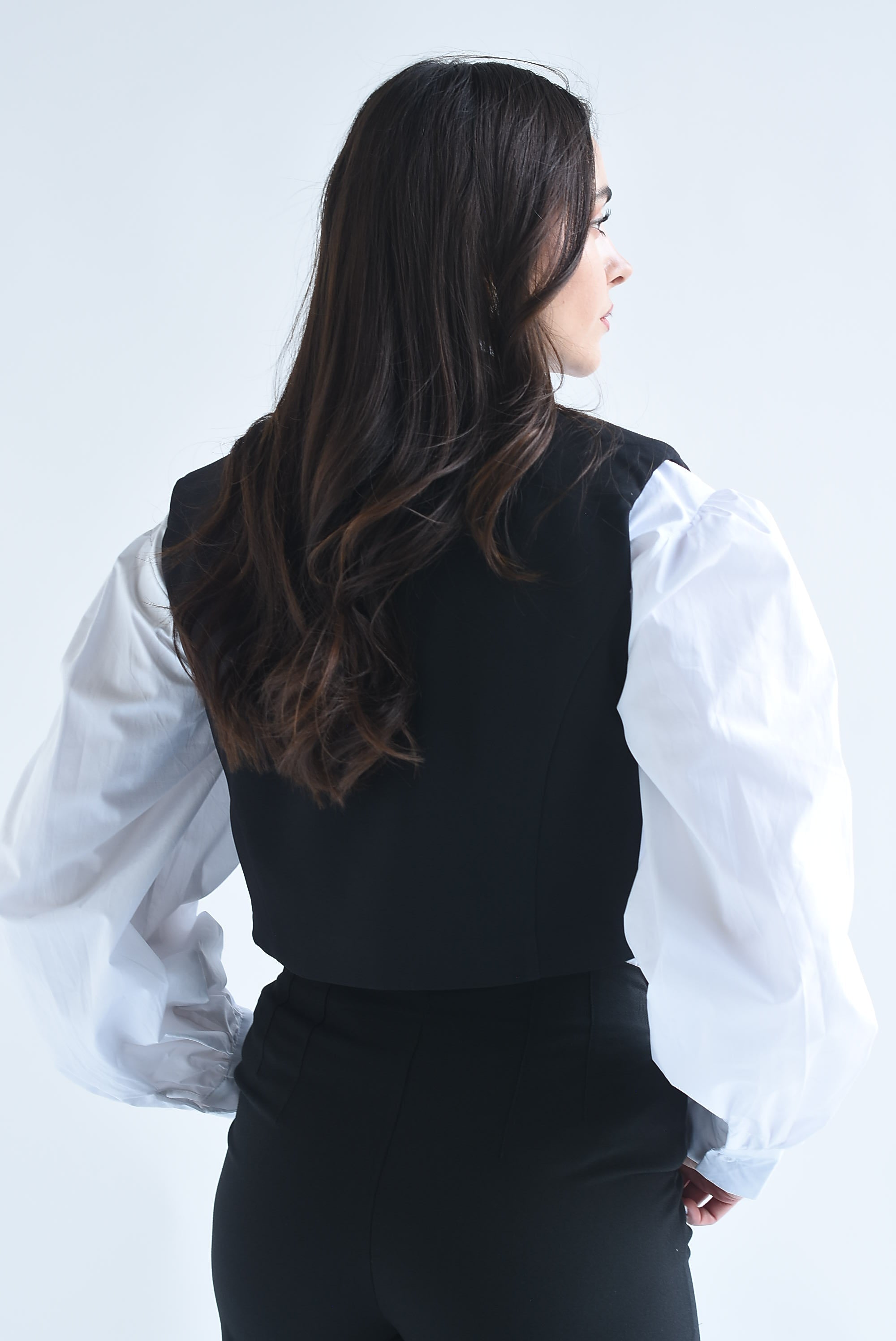 Chaleco sastre crop