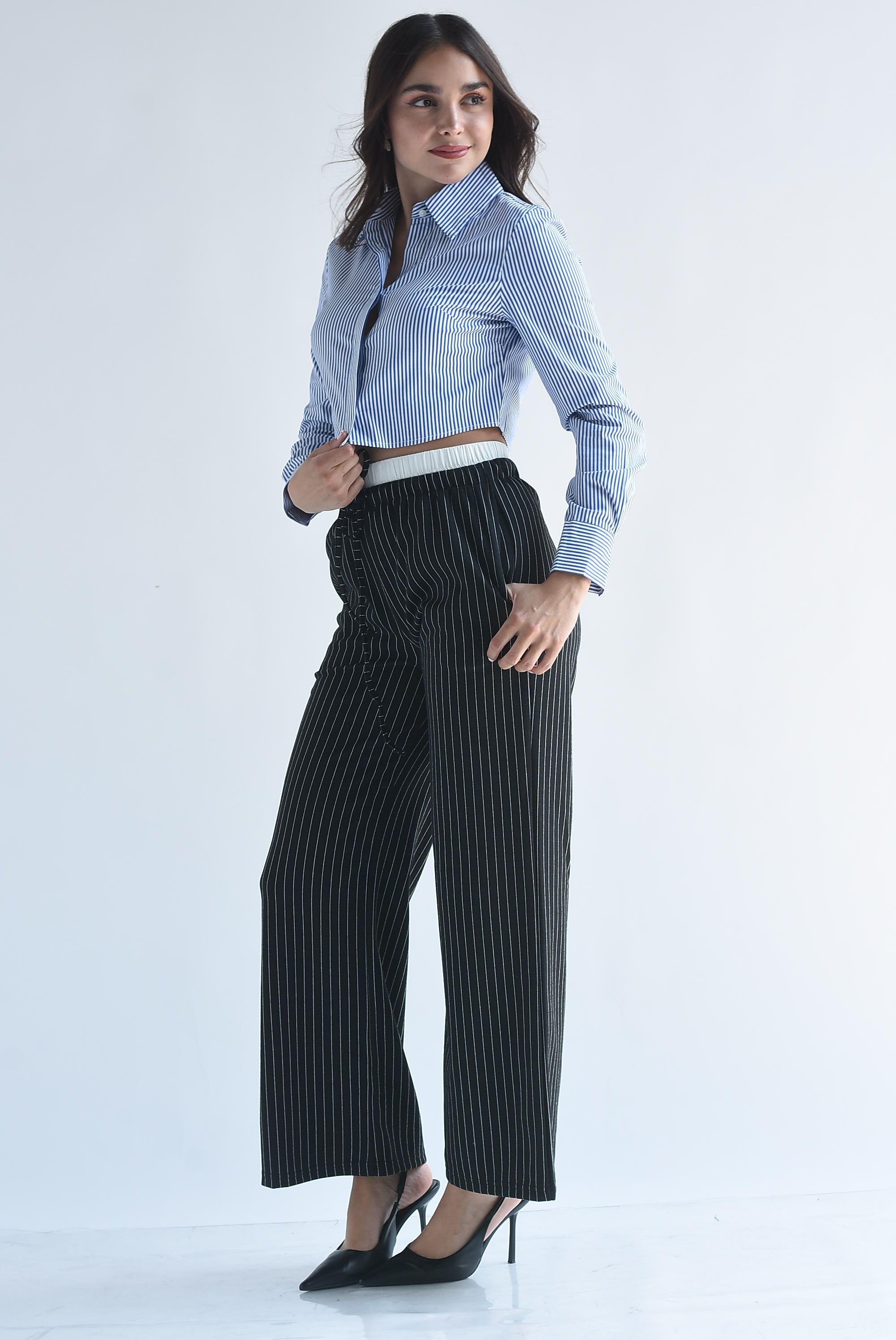 Pantalón rayas pretina Peeking Boxer