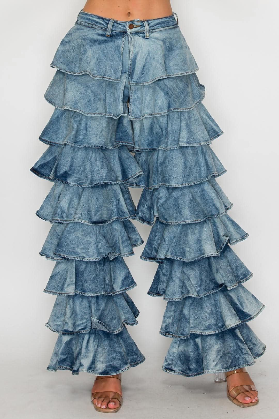 Jeans multi olanes acidwash