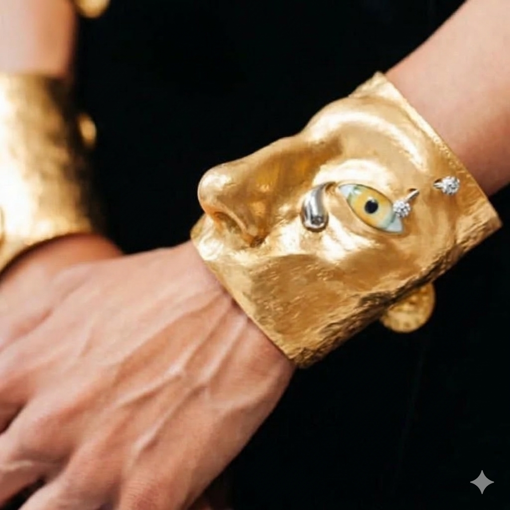 Brazalete ancho rostro