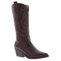 Fashion Styled Botas Cowboy Espresso