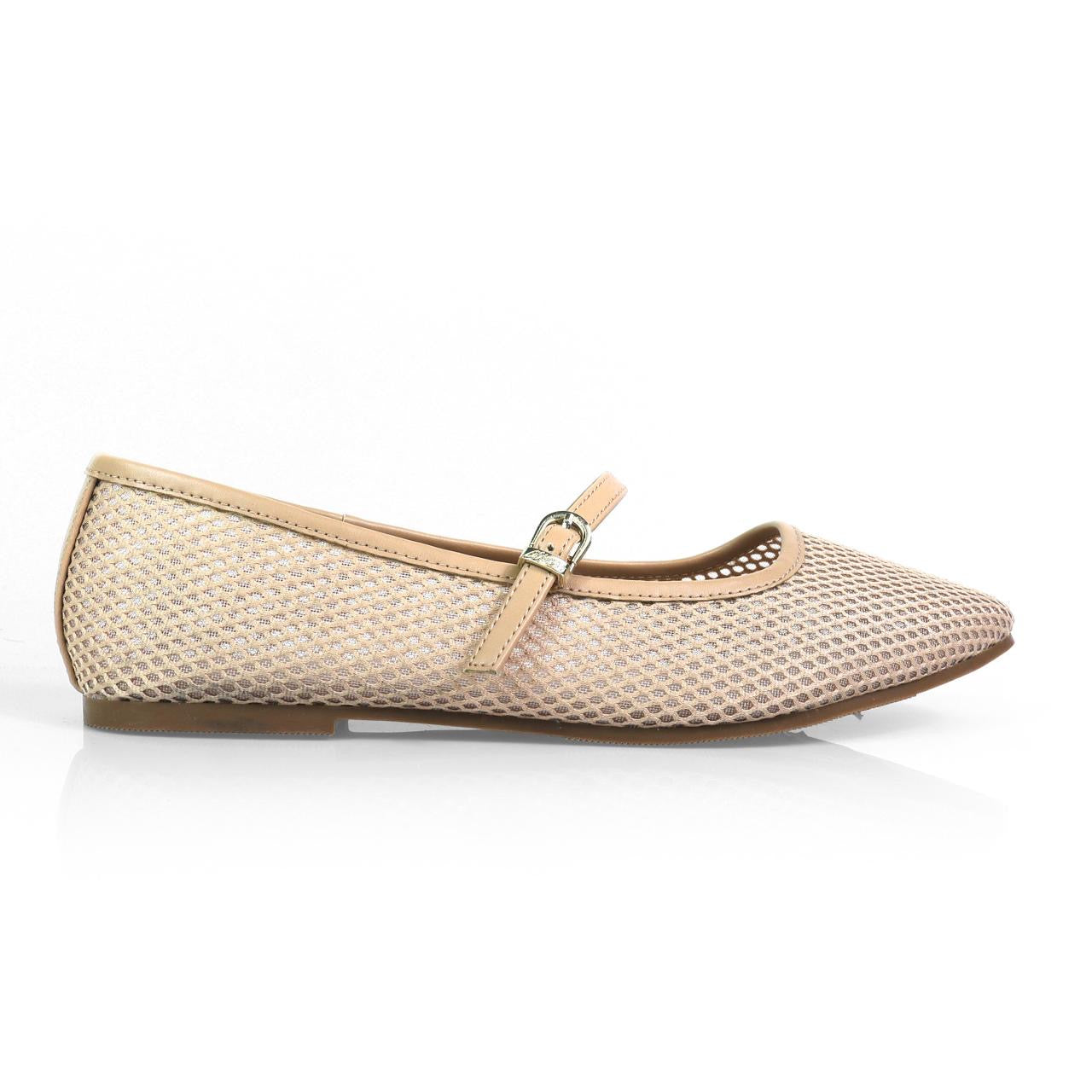 Ballerina flats mesh red