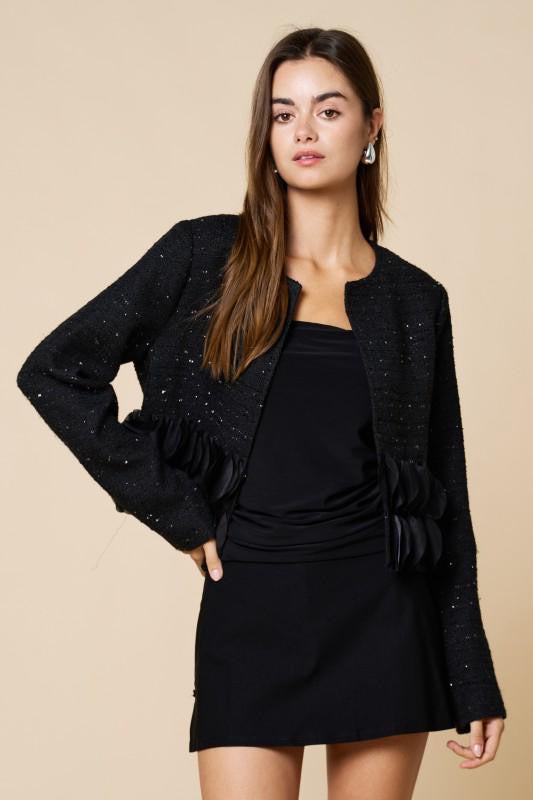 Blazer tira pétalos