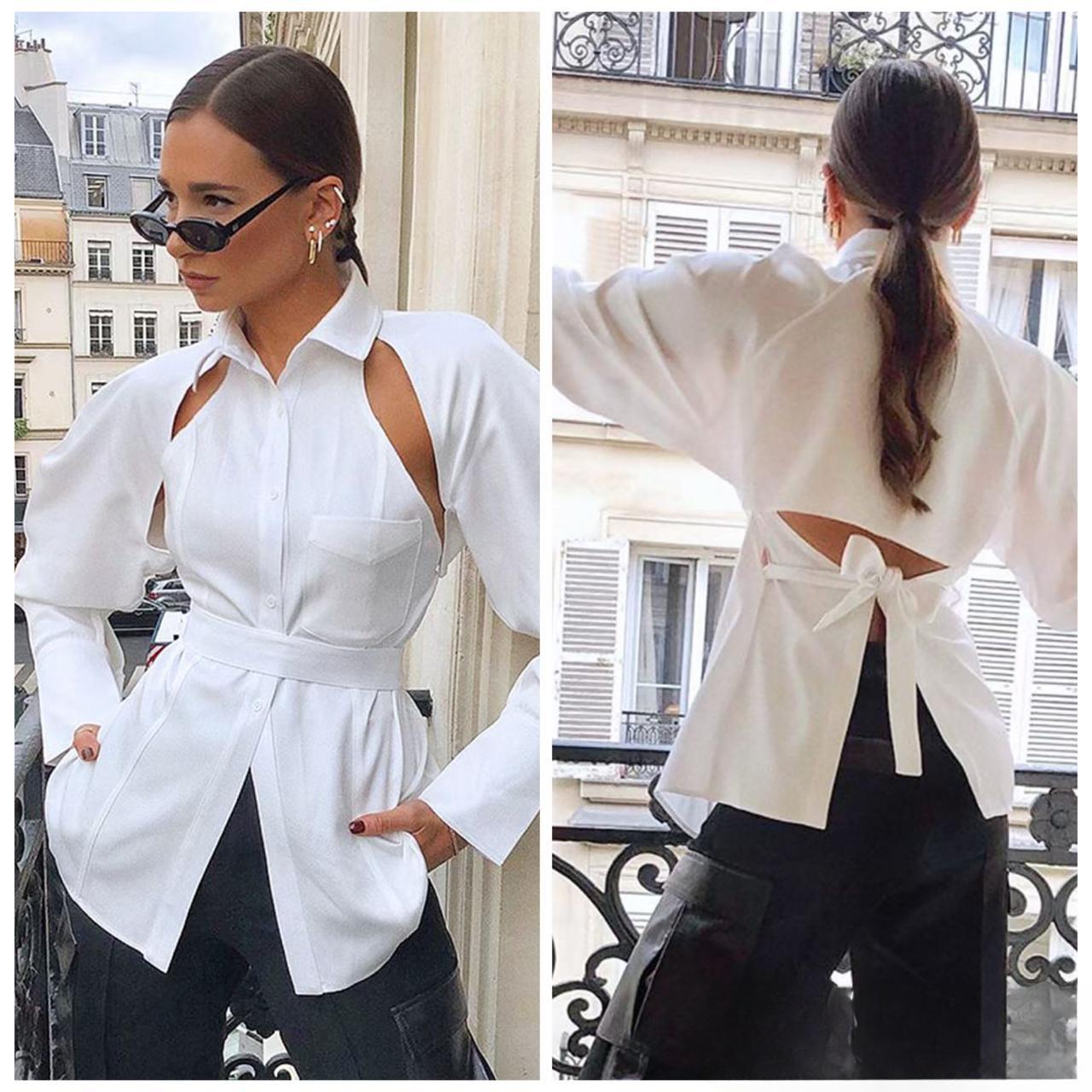 Camisa cut-out cinta