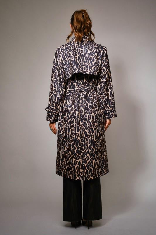 Gabardina animal print Leopardo