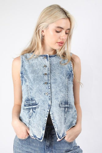 Chaleco largo Denim Light