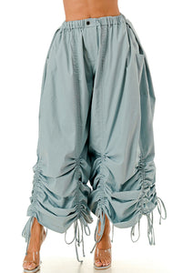 Fashion Styled Pantalón super wide drapeado Azul