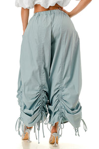Fashion Styled Pantalón super wide drapeado Azul