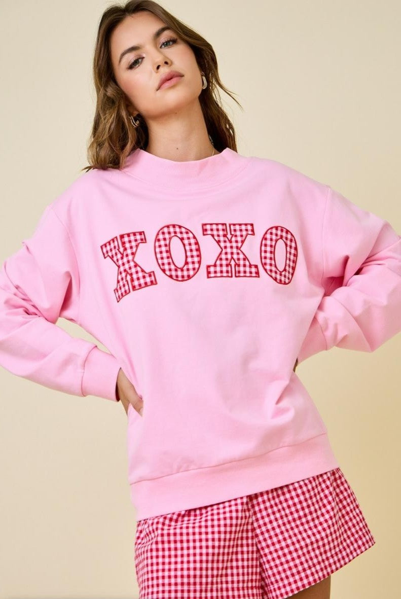 Set Short cuadros y Sudadera XOXO
