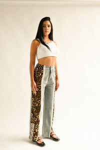 Fashion Styled Jeans Leopardo track