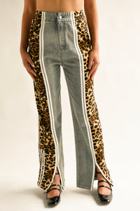 Fashion Styled Jeans Leopardo track