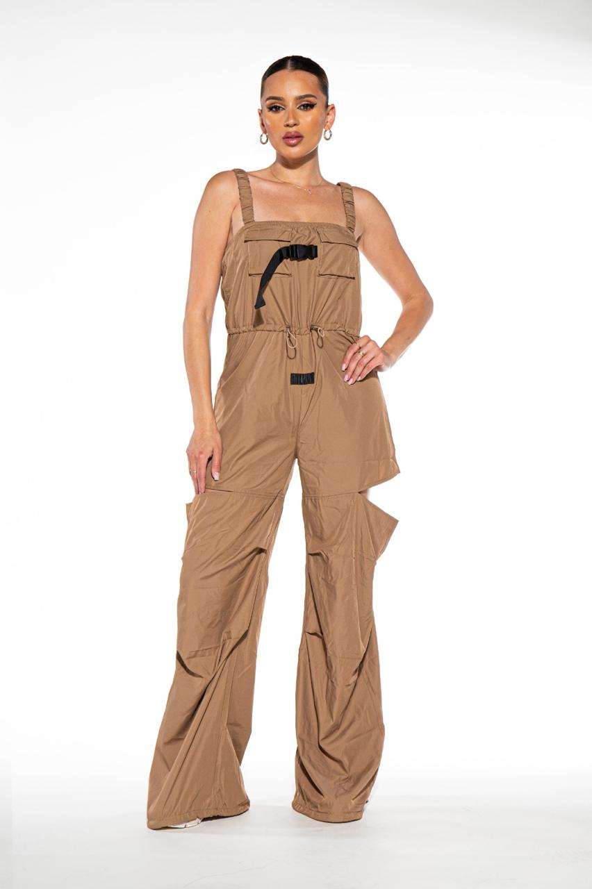 Overol nylon cut-out pierna