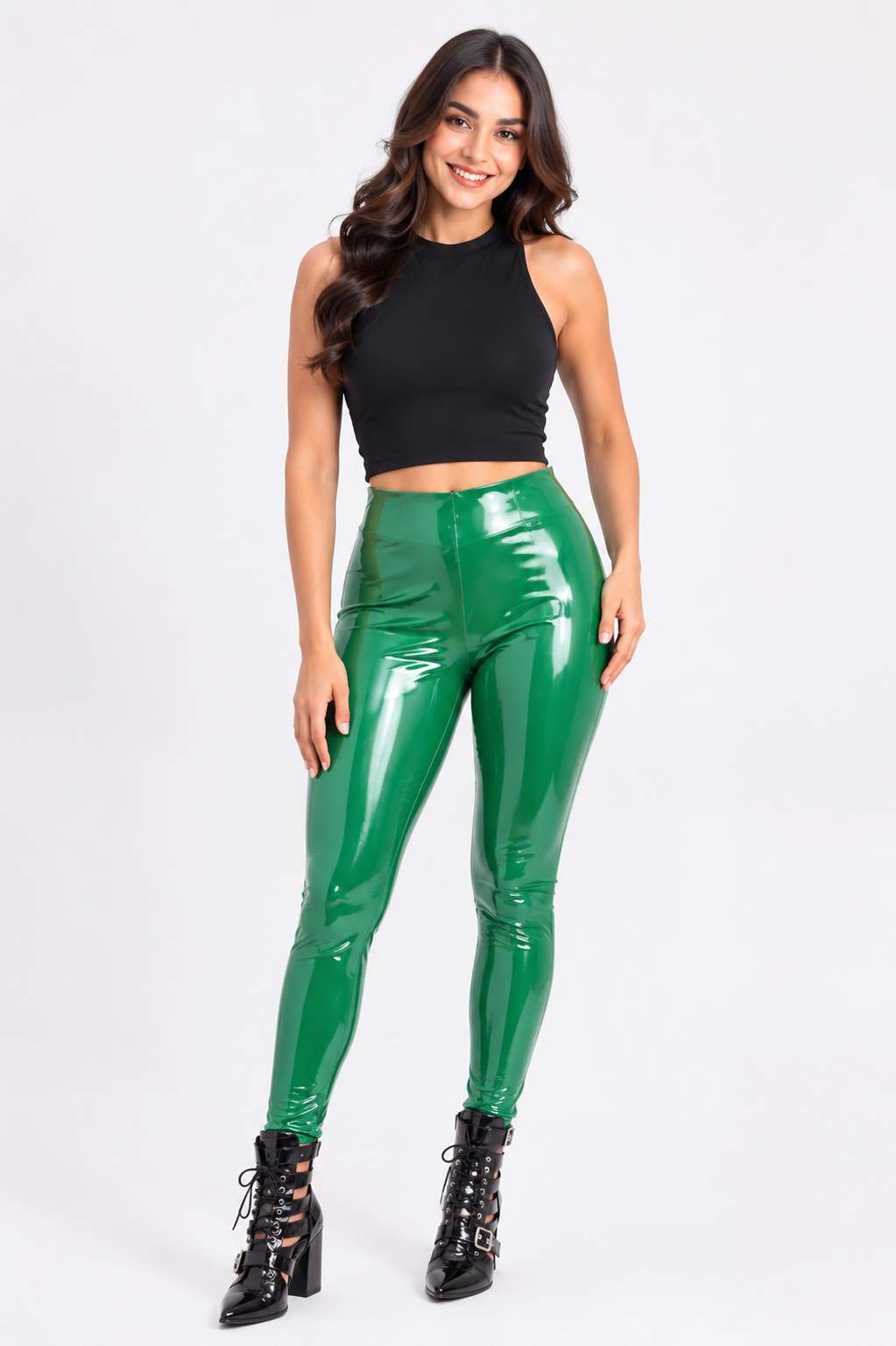 Leggings charol Verde