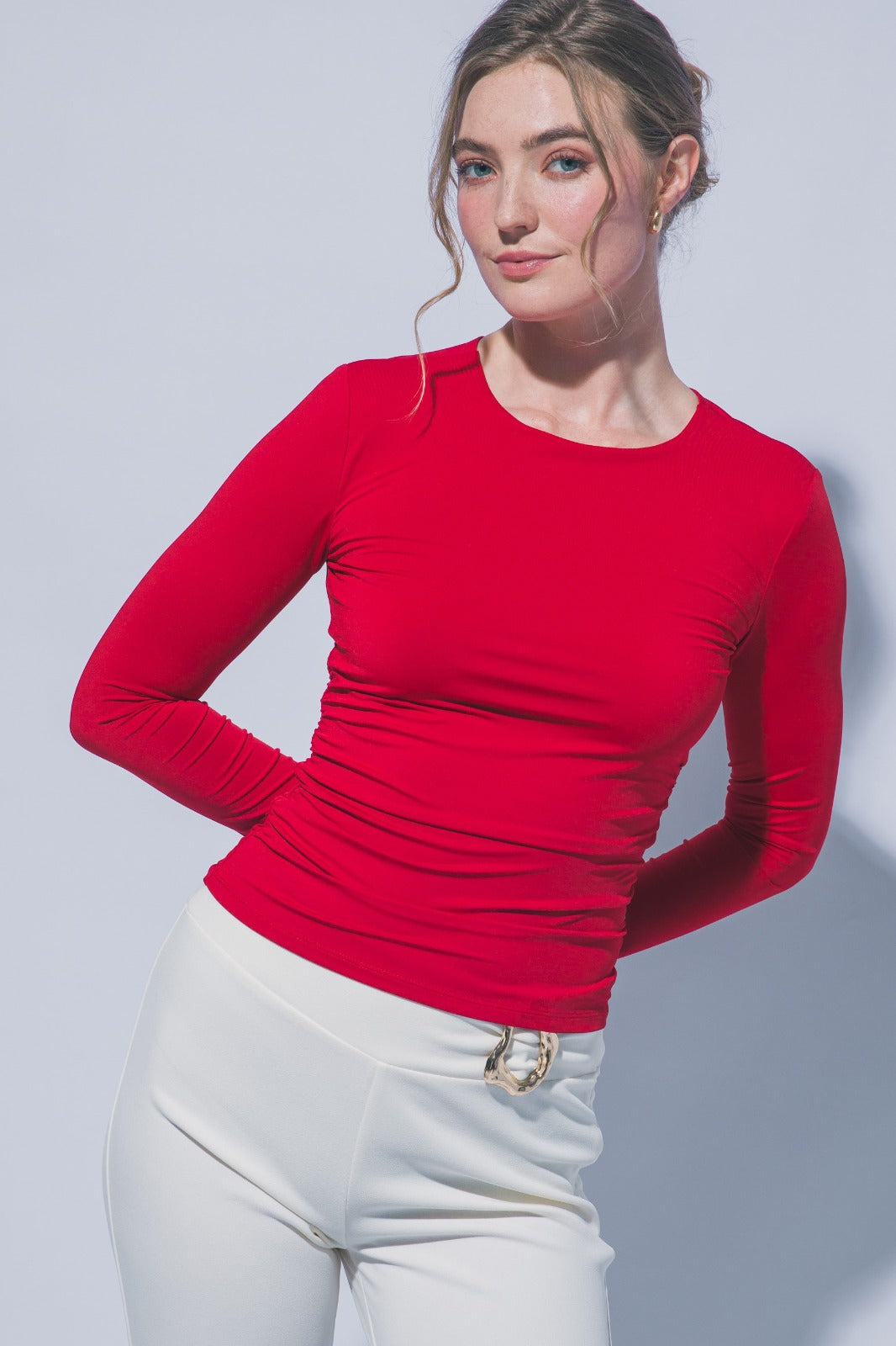Blusa manga larga licra
