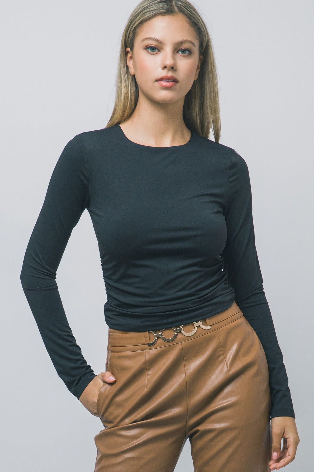 Blusa manga larga licra