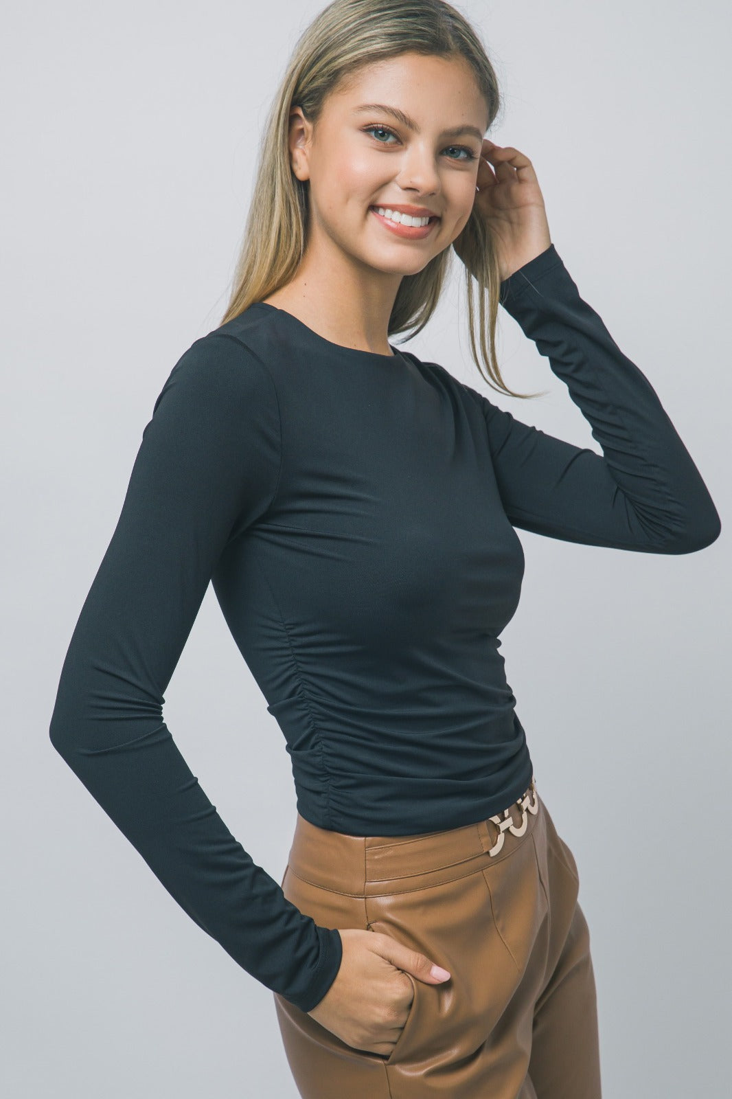 Blusa manga larga licra