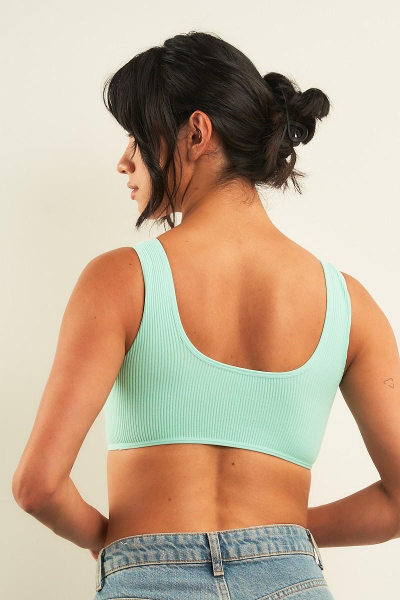 Top underwear canalé