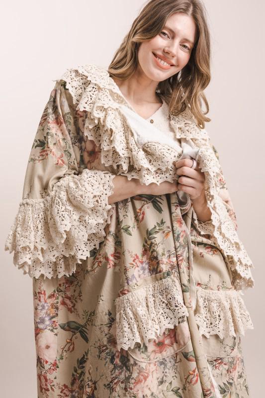 Ensamble flores olán crochet