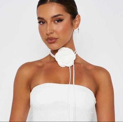 Chocker flor Blanca