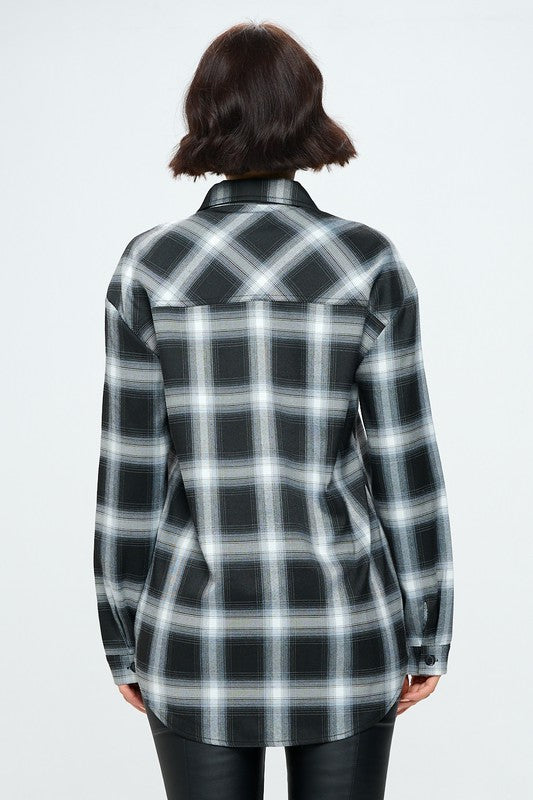 Camisa cuadros bolsillos