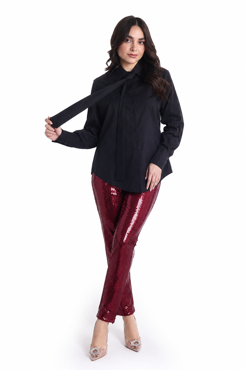 Pantalón de lentejuela Cereza