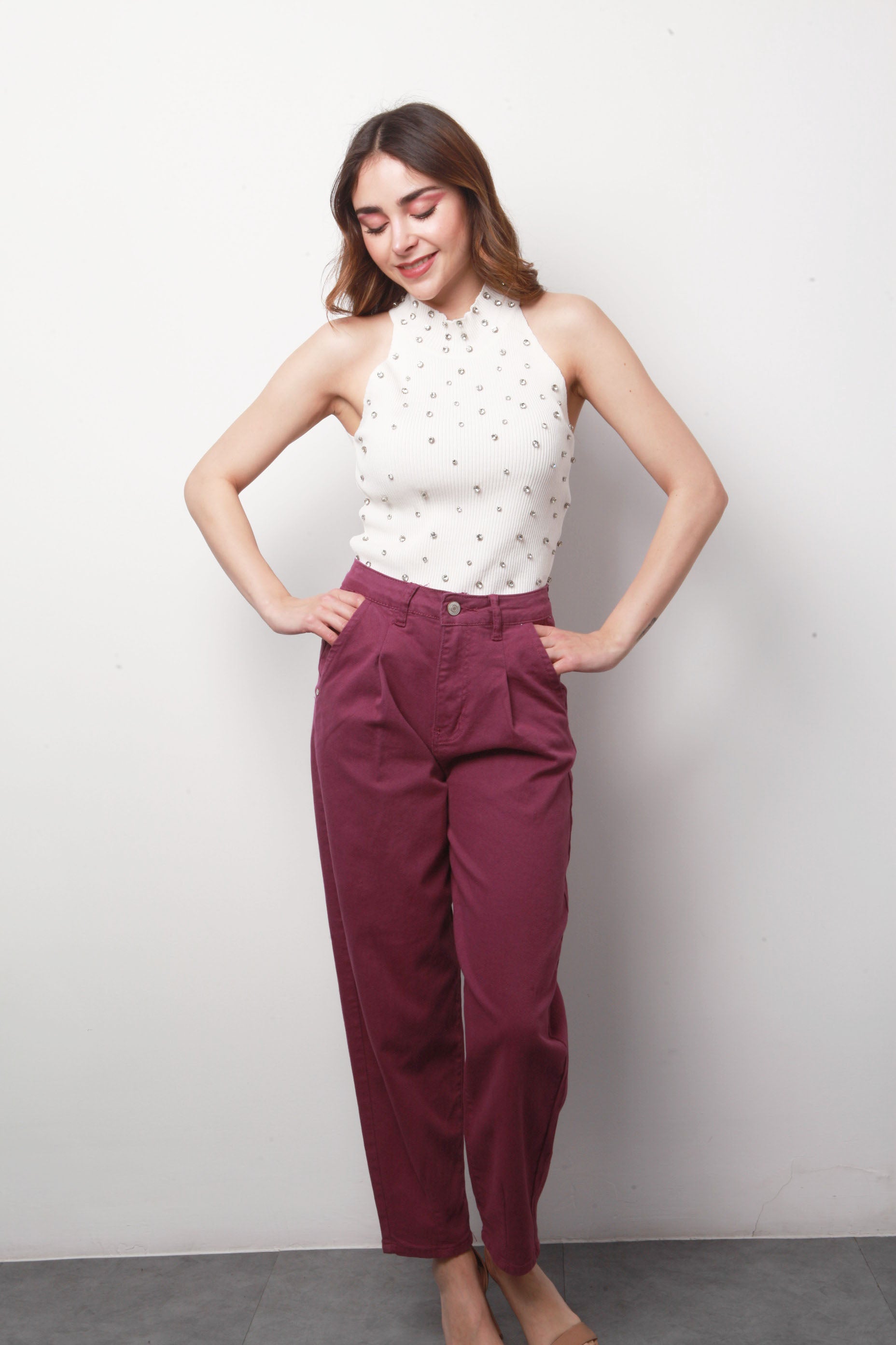 Jeans Mom Morado