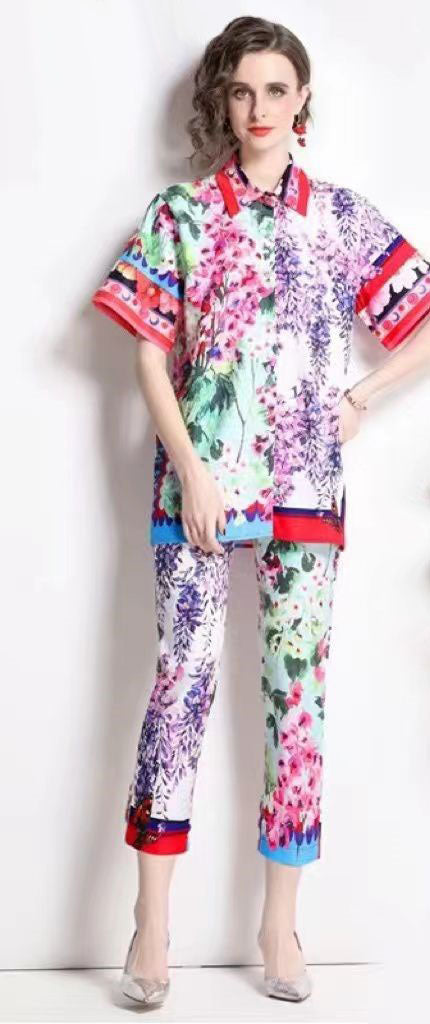 Set de Blusa y Pantalón Lavandas