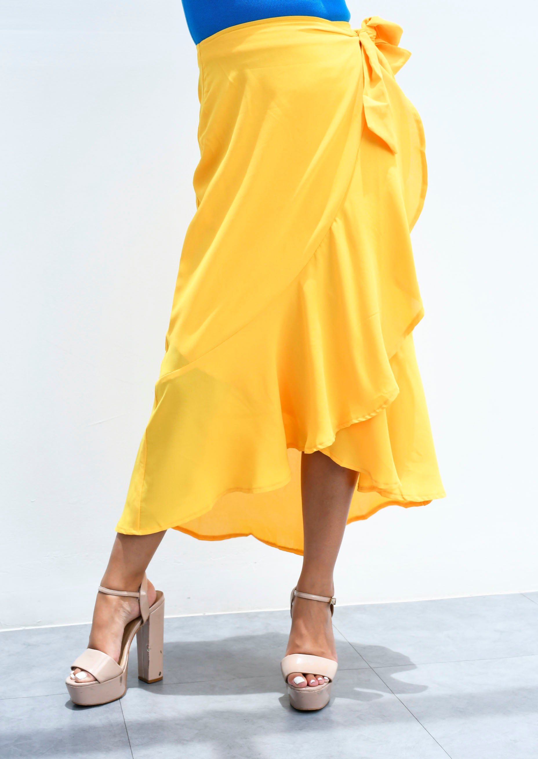 Falda  envolvente Amarillo Mango