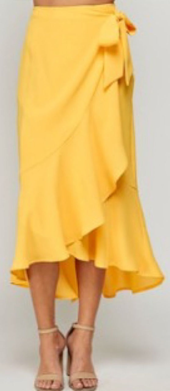Falda  envolvente Amarillo Mango