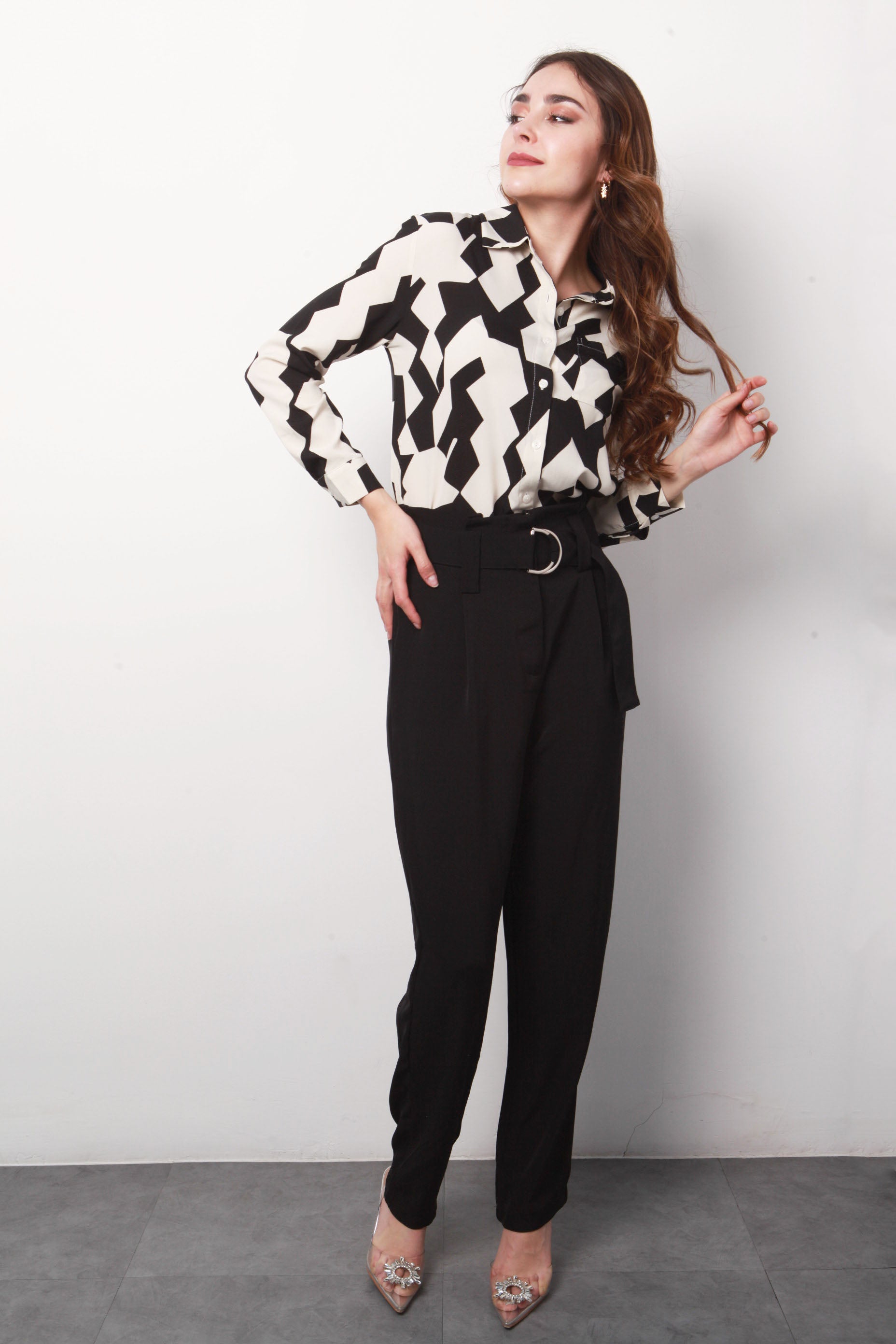Vestir Outfits Con Pantalones Negros Pantalones Anchos Palazzo Pantalones De Vestir Verano Mujer