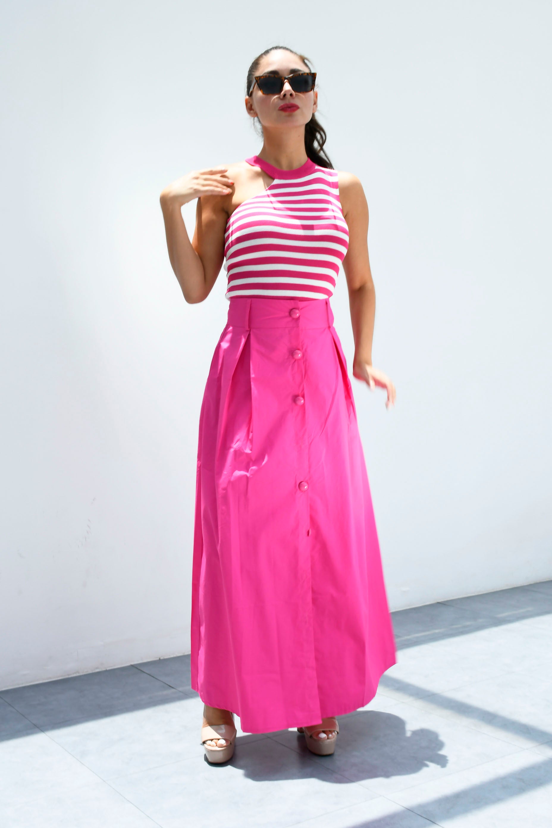 Falda larga corte A Fiusha