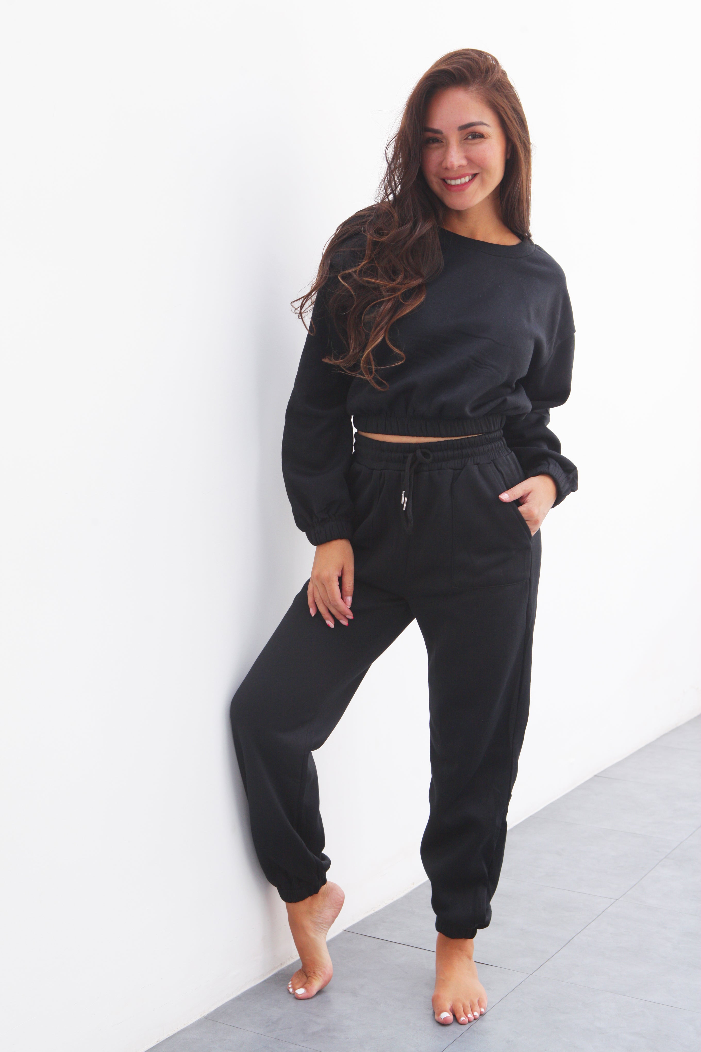 Set Jogger y Sudadera Negro