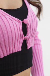 Fashion Styled Sweater crop Rosa