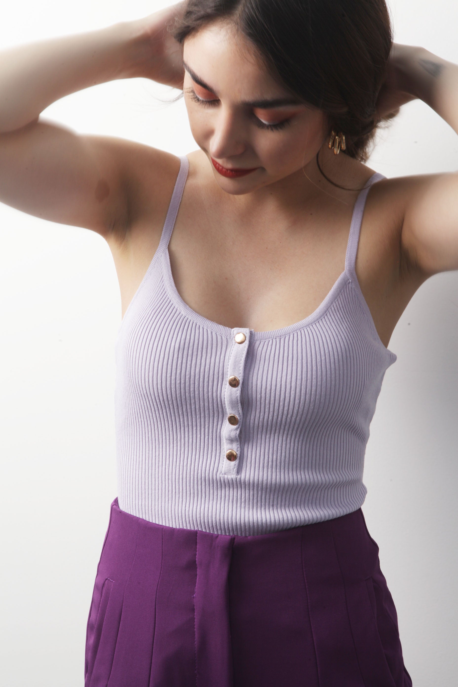 Short de vestir Morado