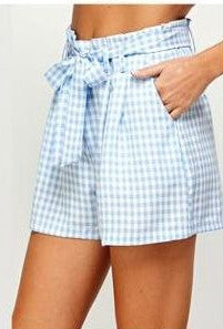 Short cuadro vichy Azul