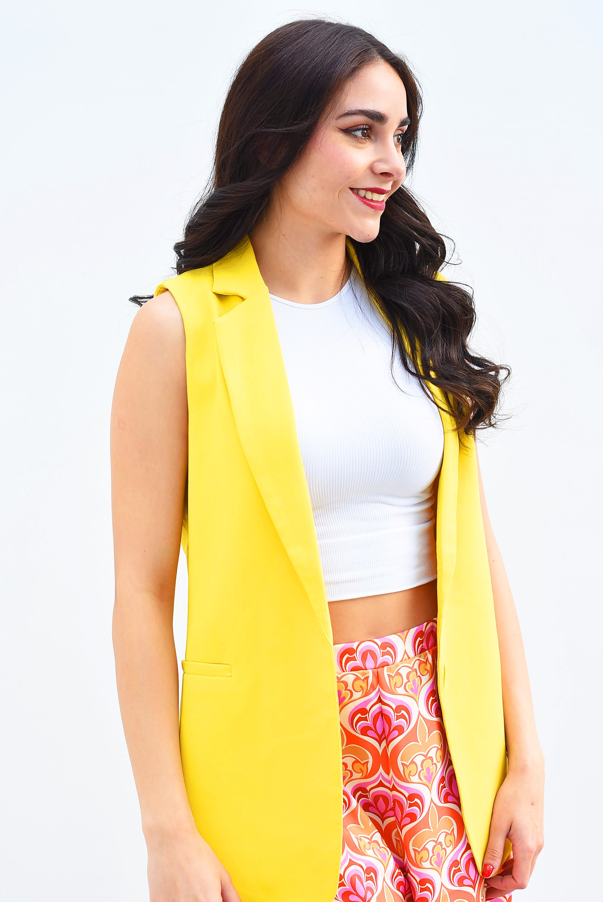 Chaleco de vestir Amarillo