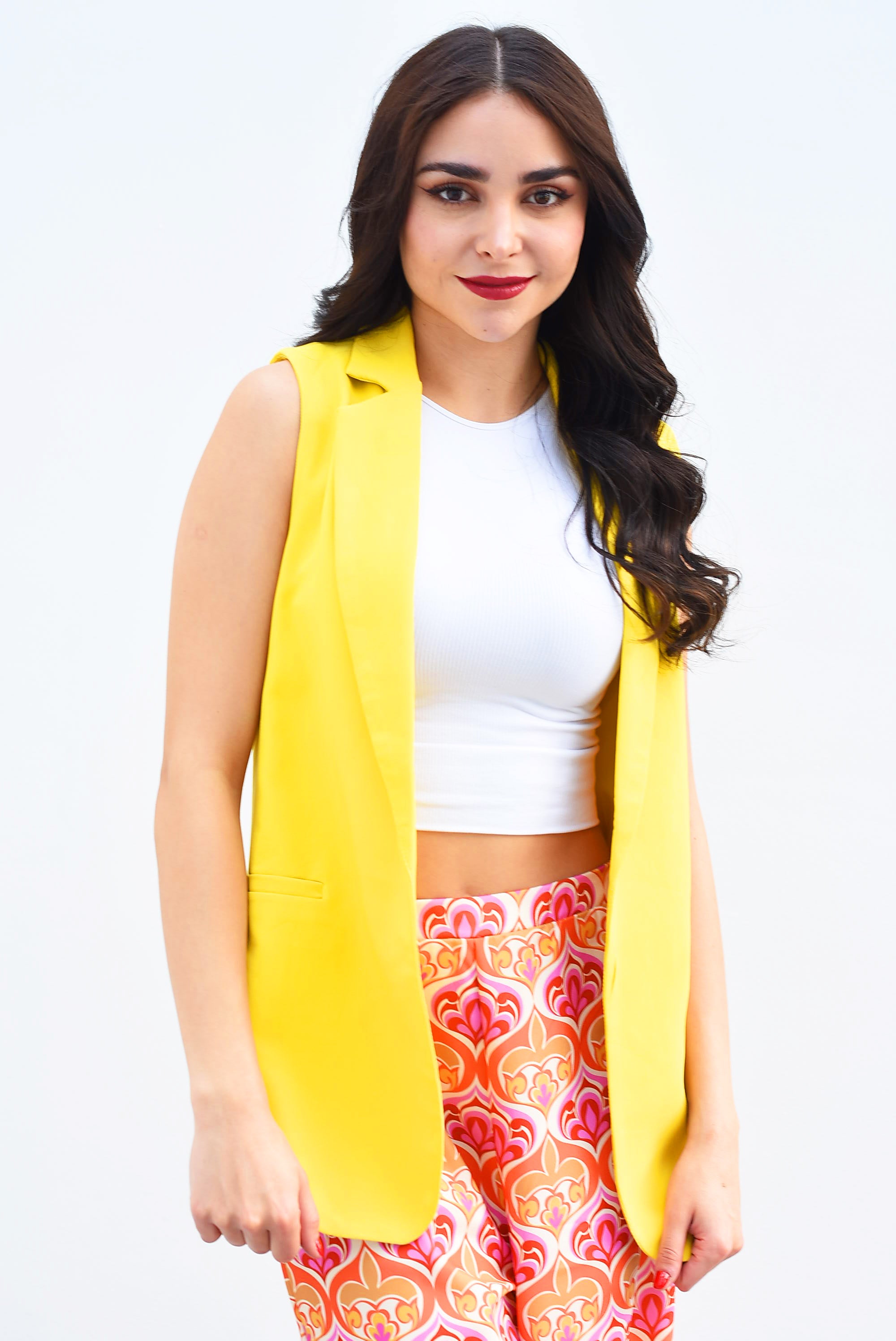 Chaleco de vestir Amarillo