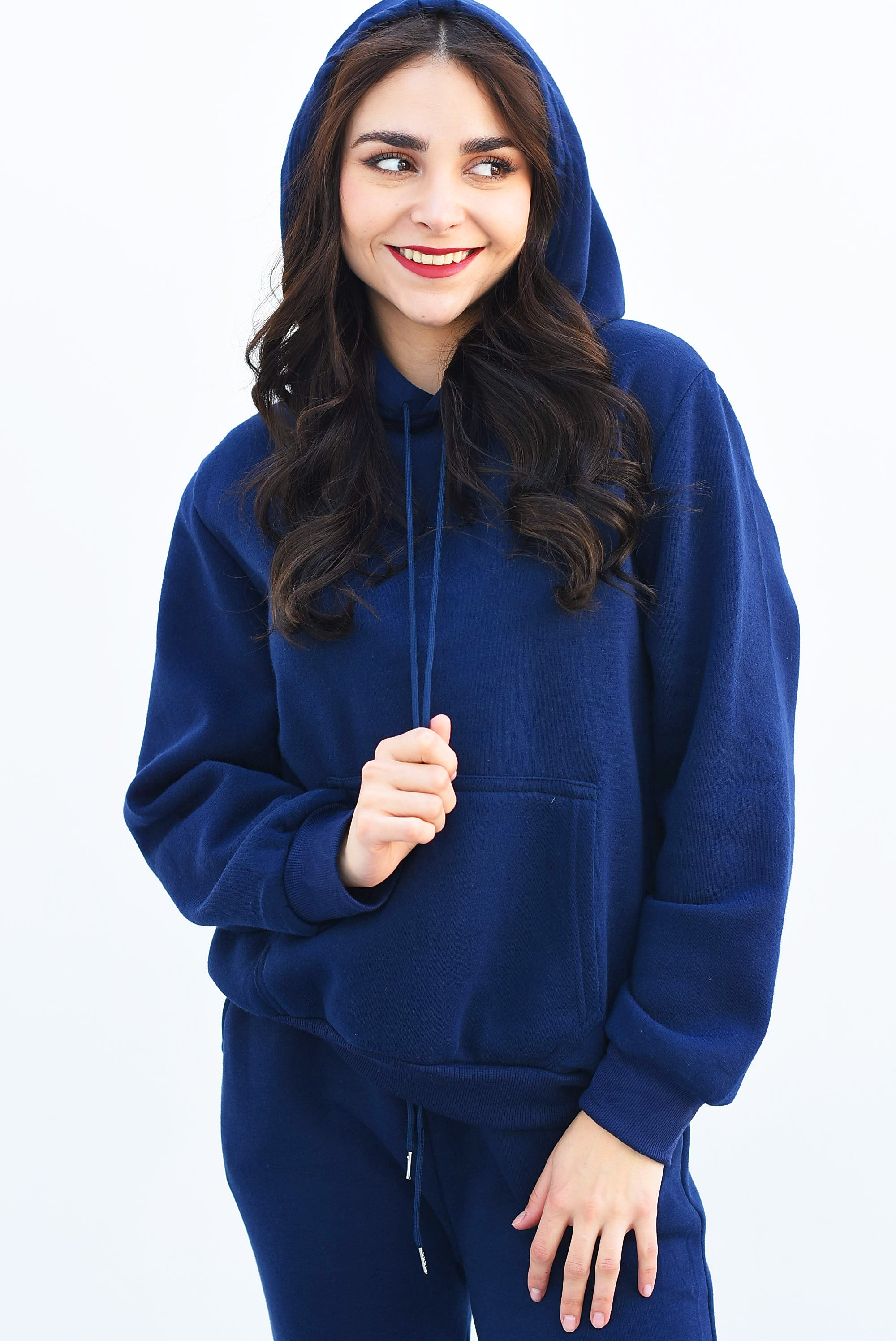 Set Pants Hoddie interior fleece Azul Marino