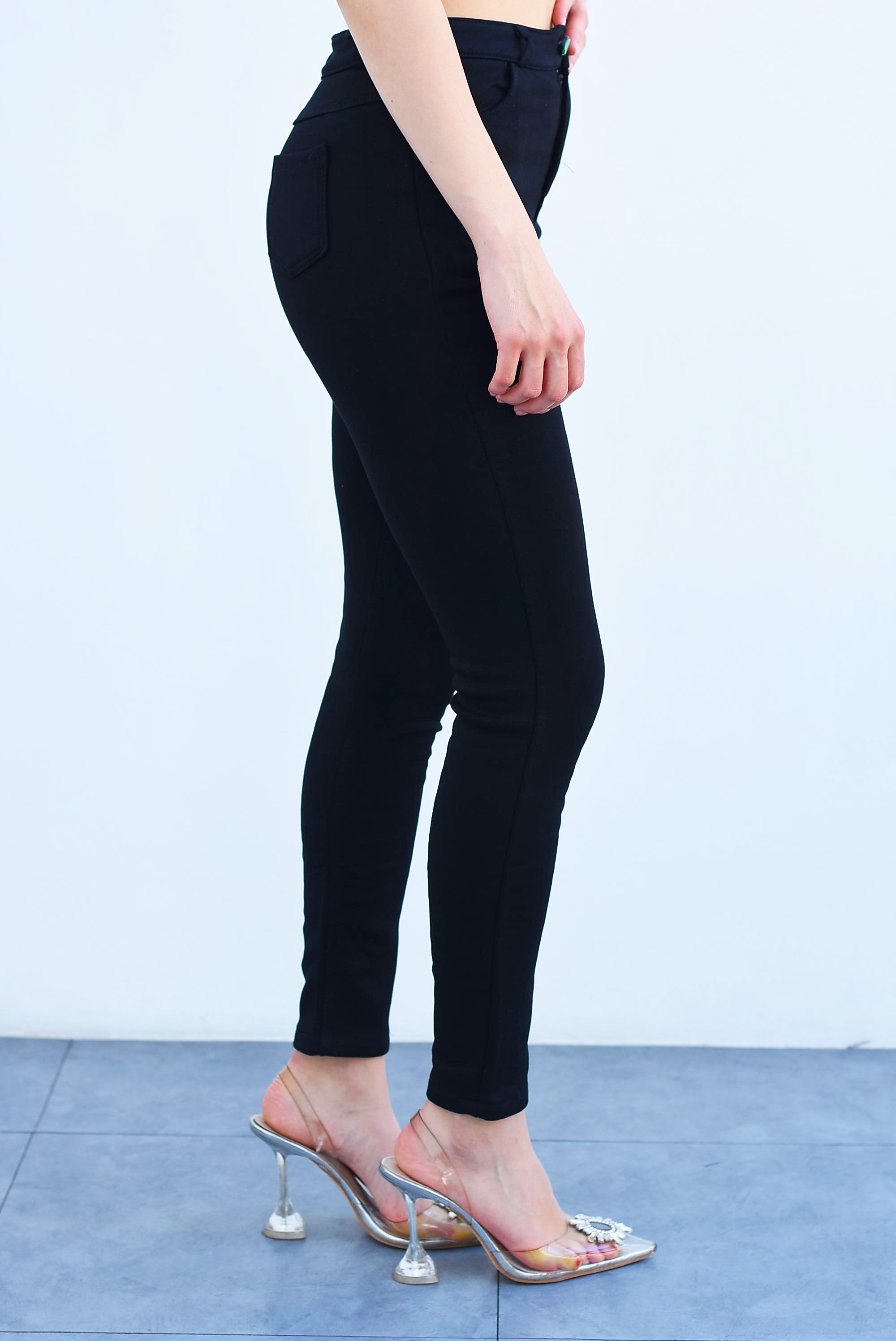 Jegging forro peluche Negro