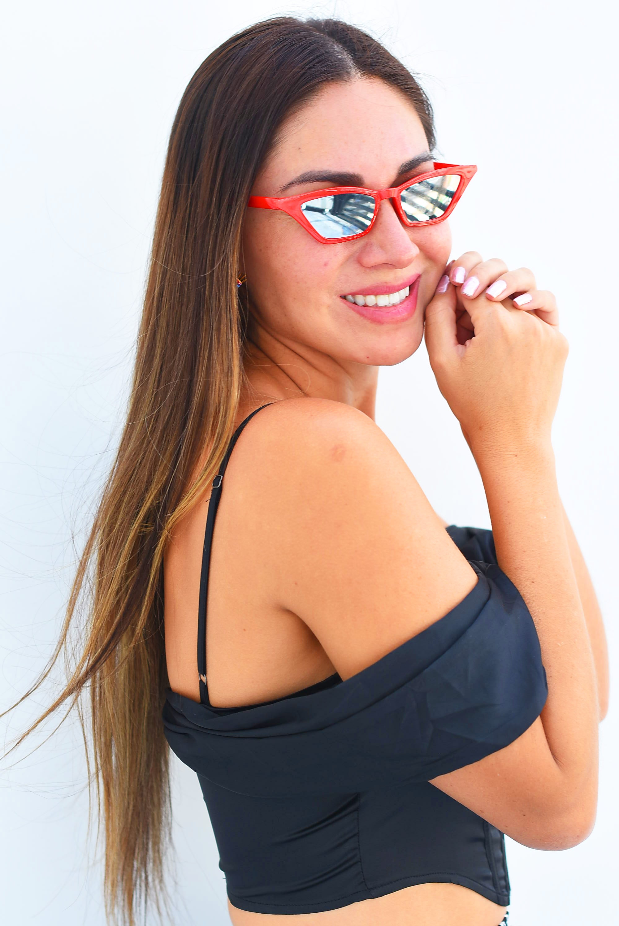 Corsette de satín Negro