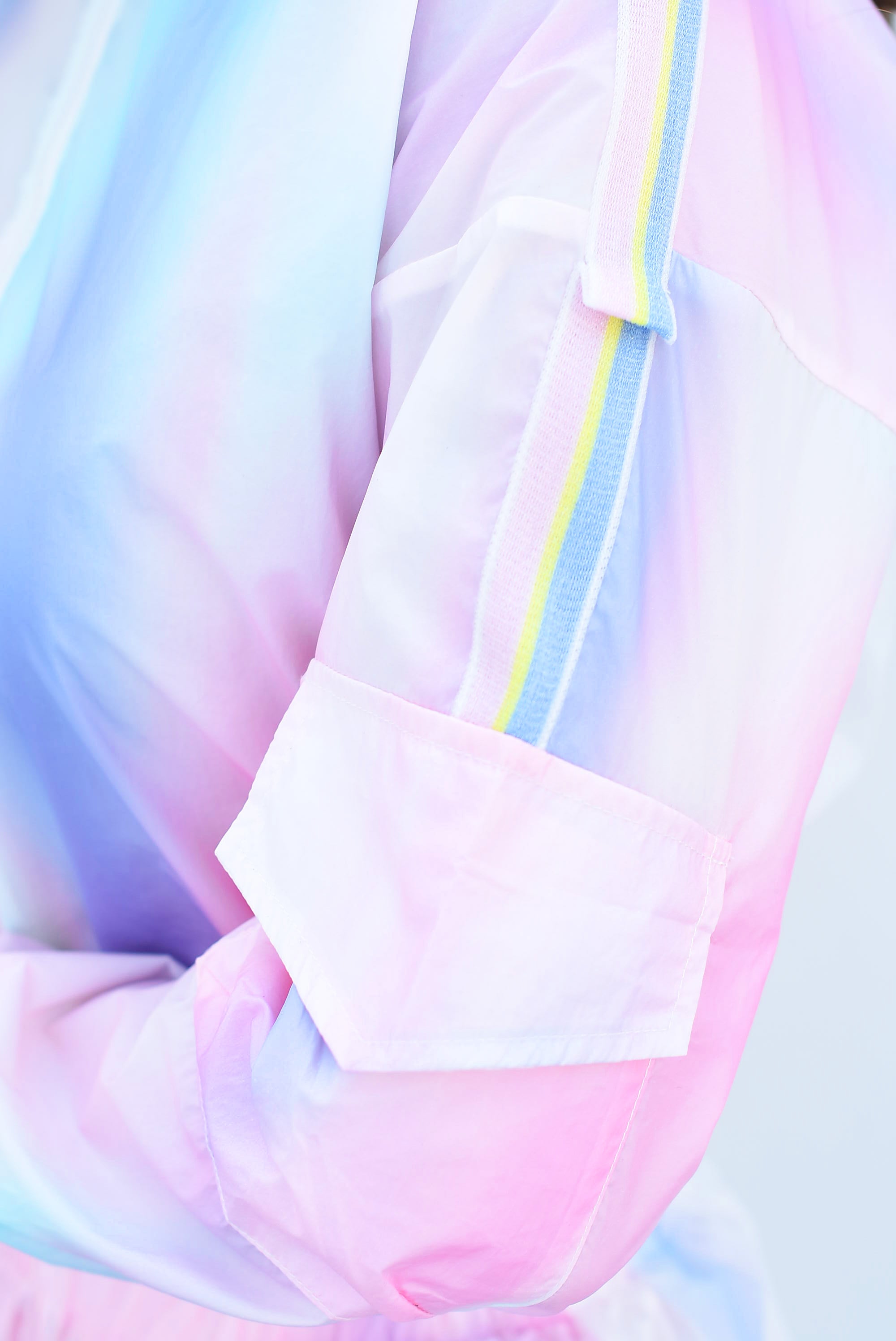 Set Jogger y Chamarra degradado Blanco