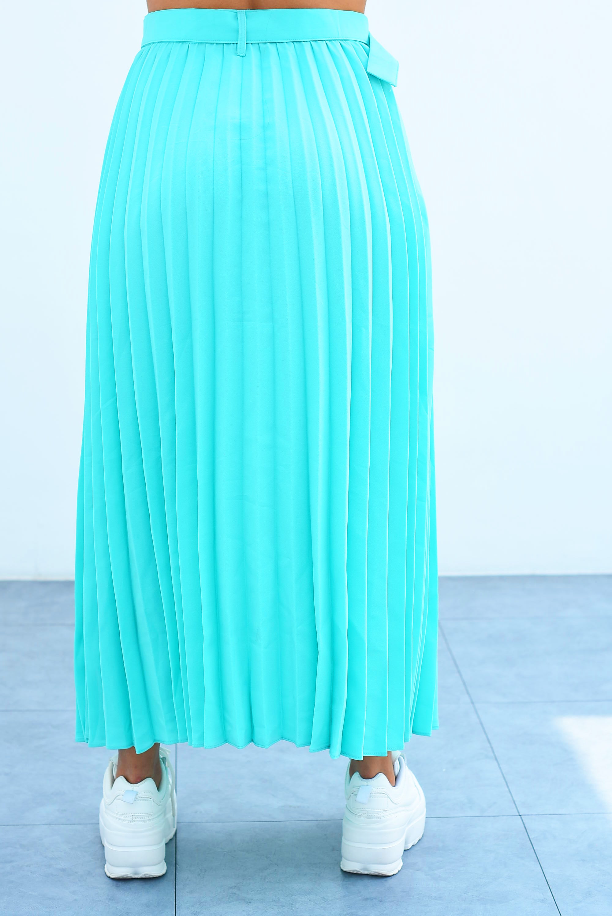 Falda tablas cinturón Aqua