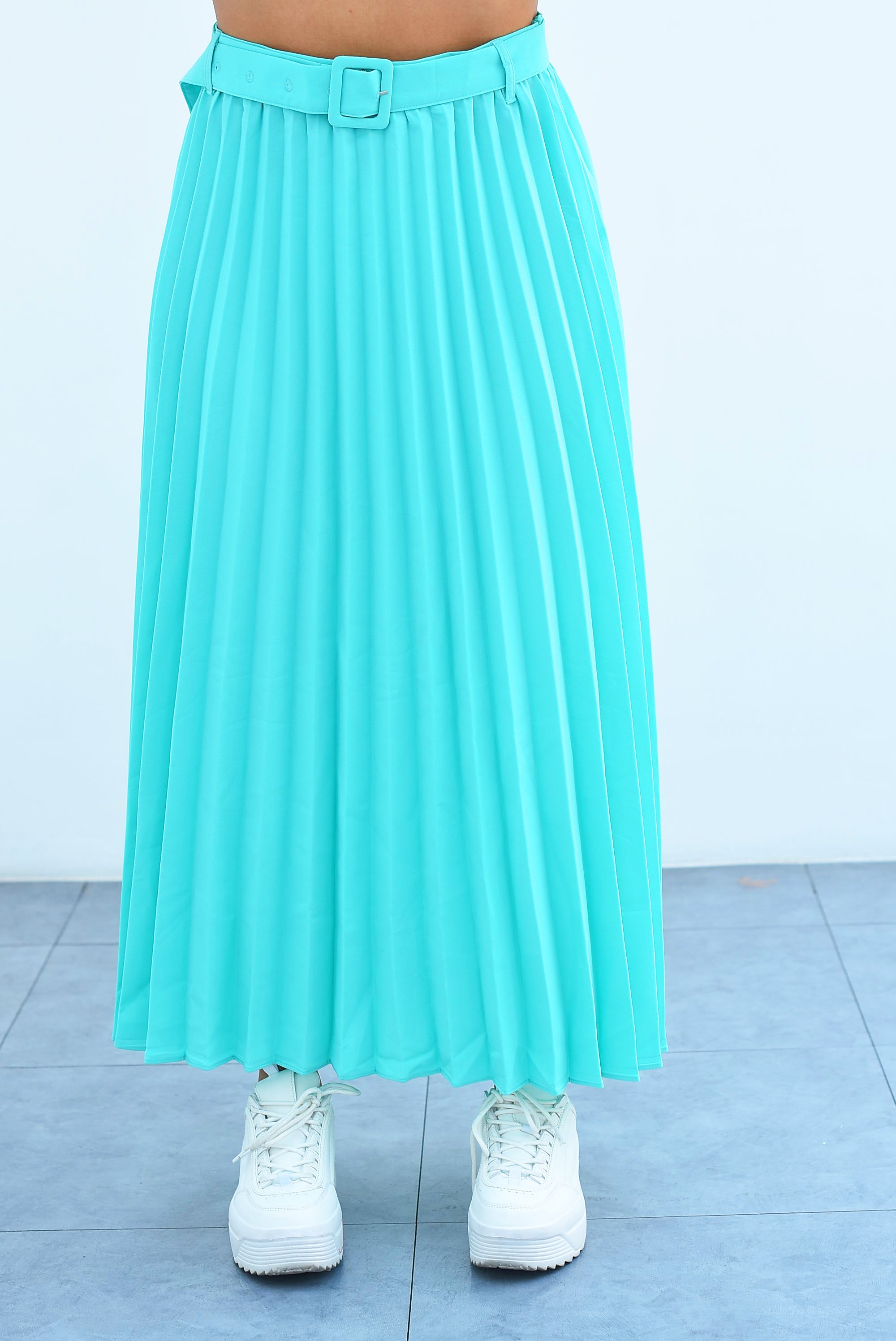 Falda tablas cinturón Aqua