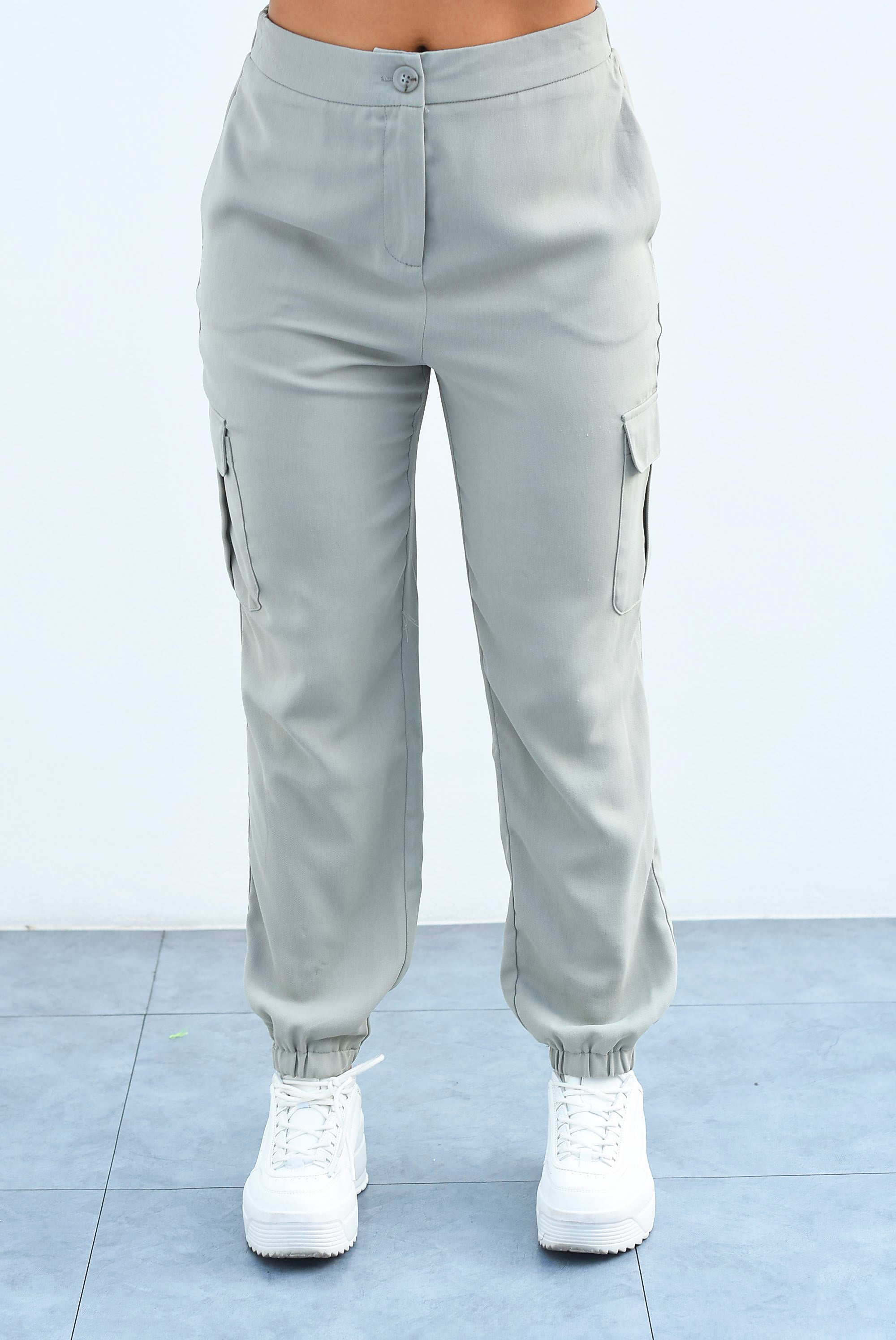Pantalón cargo Verde Sage