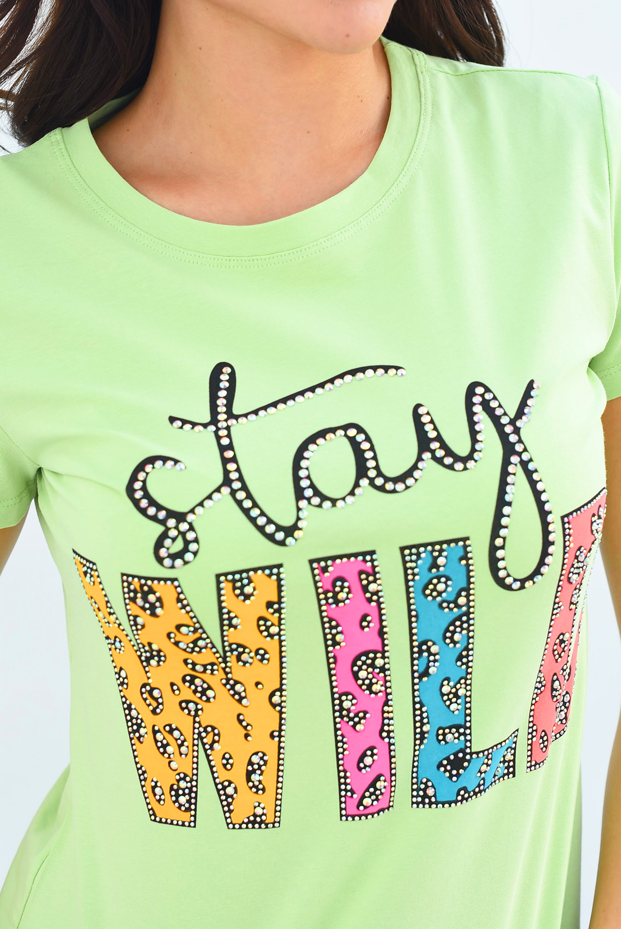 T-Shirt STAY WILD Verde