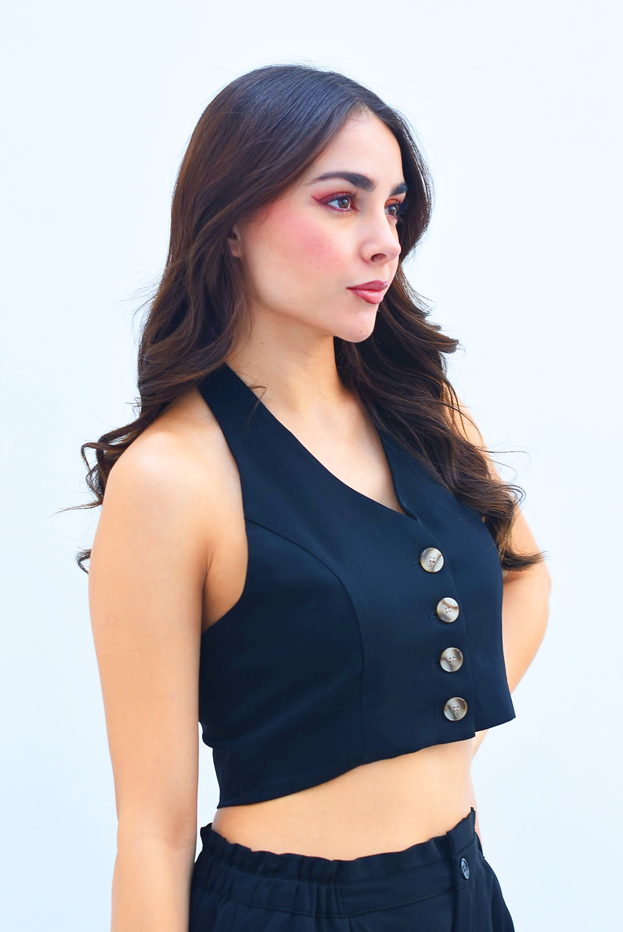 Set Jogger cargo y Chaleco Negro